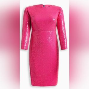 Torrid Pink Sequin Dress